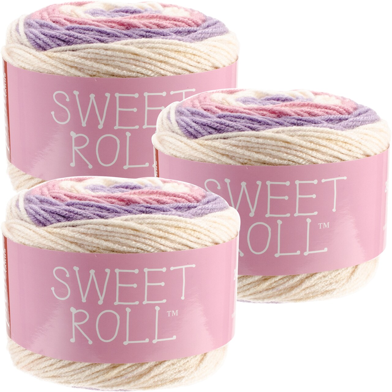 Multipack of 3 - Premier Yarns Sweet Roll Yarn-Birthday Cake Pop